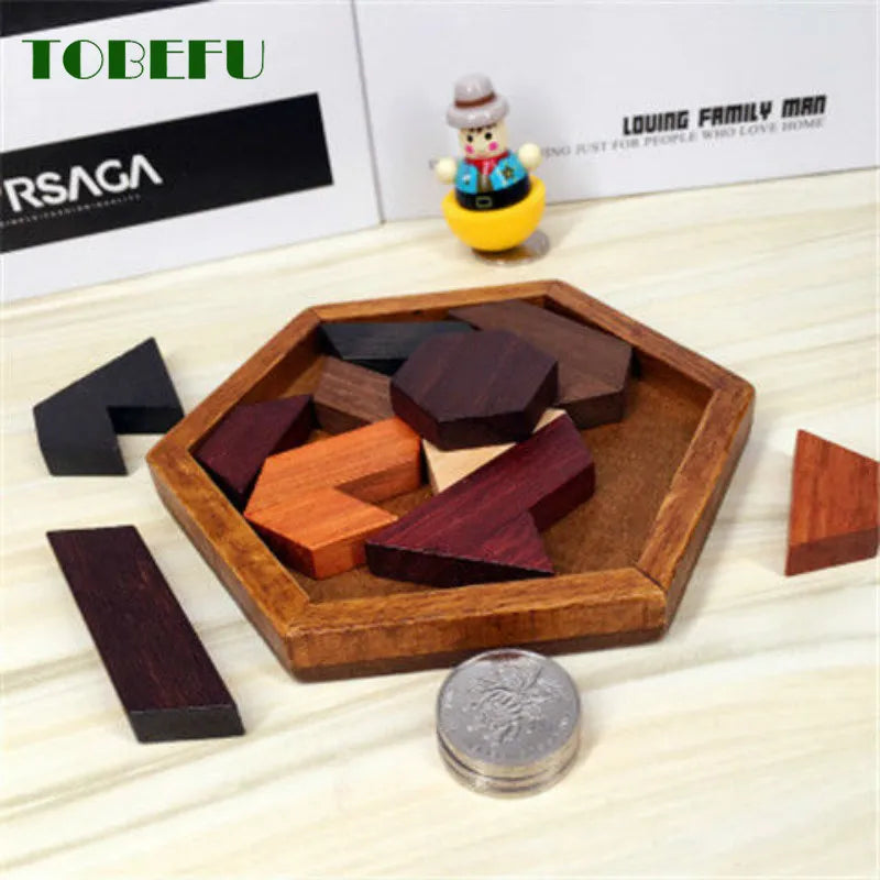 Wooden Geometric Puzzle Toy – Educational Brain-Boosting Fun
