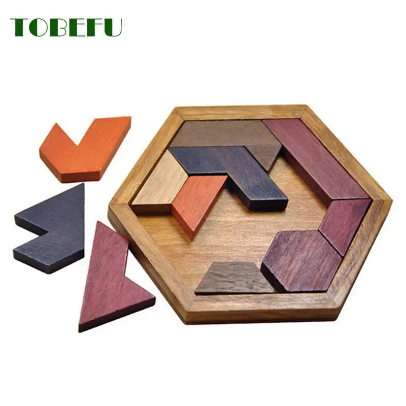 Wooden Geometric Puzzle Toy – Educational Brain-Boosting Fun