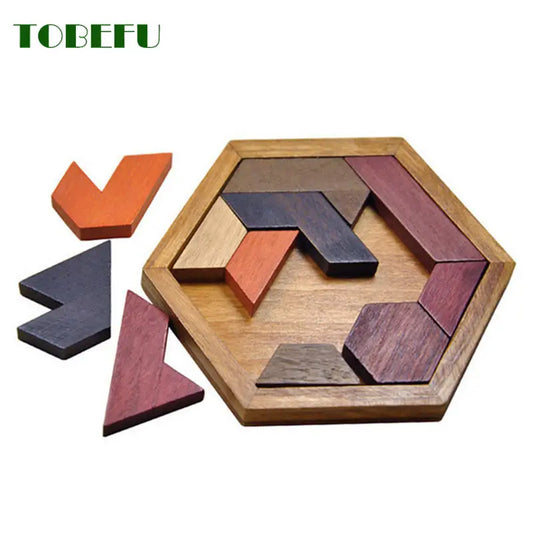Wooden Geometric Puzzle Toy – Educational Brain-Boosting Fun