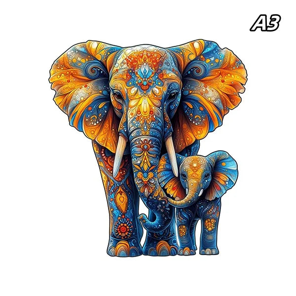 3D Wooden Animal Jigsaw Puzzle - Educational Toys for Kids & Adults