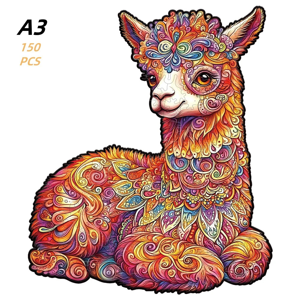 3D Wooden Animal Jigsaw Puzzle - Educational Toys for Kids & Adults