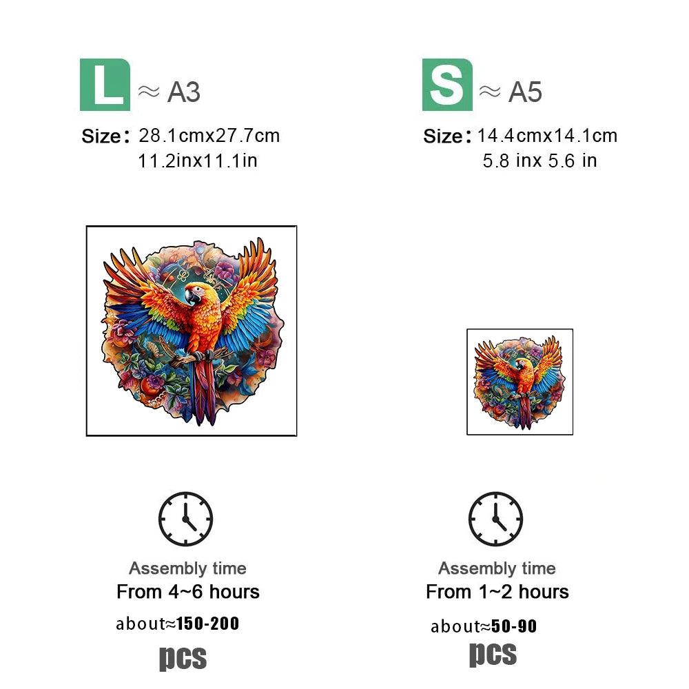 3D Wooden Animal Puzzle for Adults & Kids | Educational Jigsaw Toy