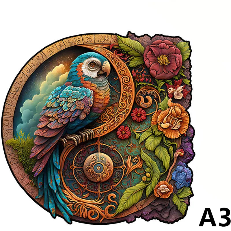 3D Wooden Animal Puzzle for Adults & Kids | Educational Jigsaw Toy