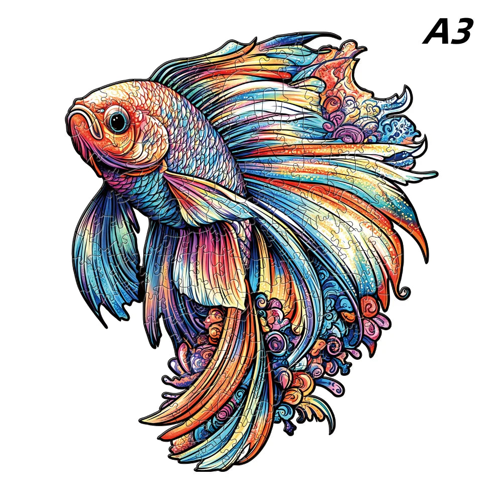 3D Wooden Animal Jigsaw Puzzle - Educational Toys for Kids & Adults