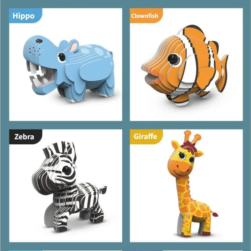 3D Animal Puzzle for Kids Ages 3-6 | MaxRenard Educational Toy
