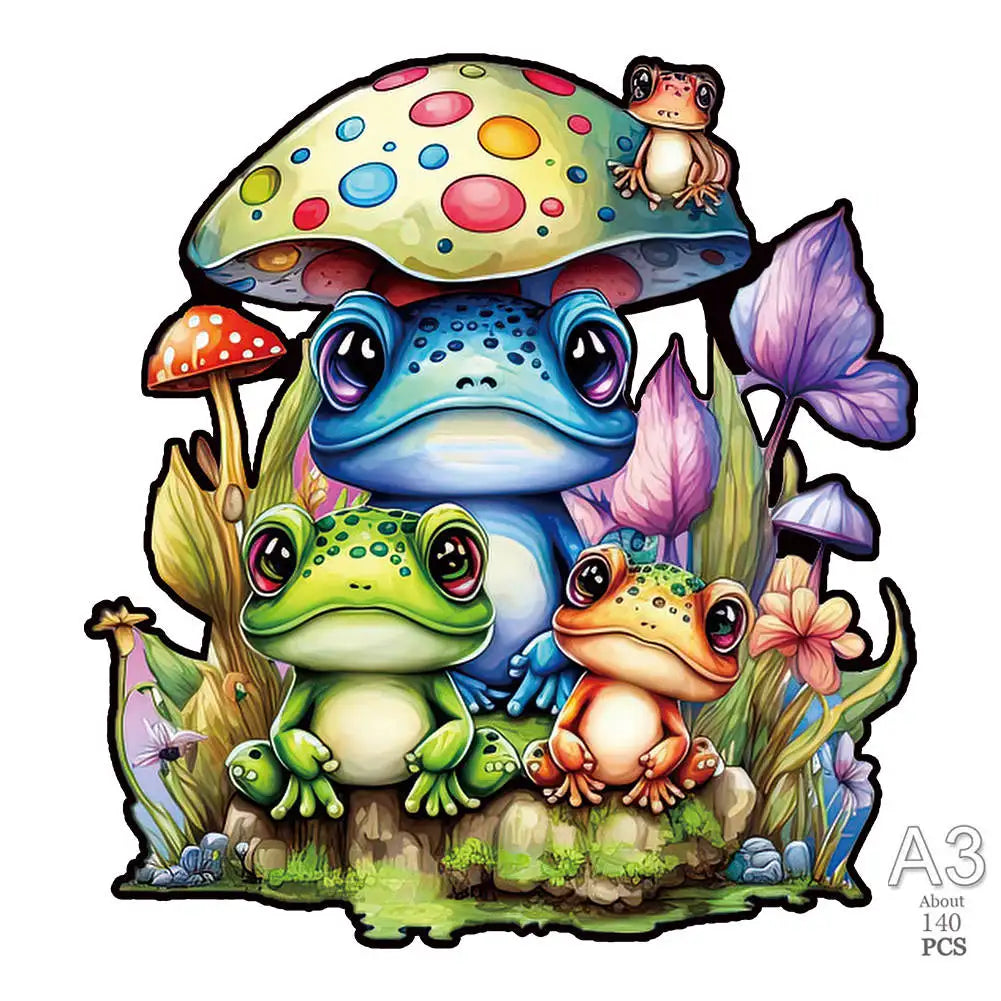 3D Wooden Animal Puzzle for Adults & Kids | Educational Jigsaw Toy