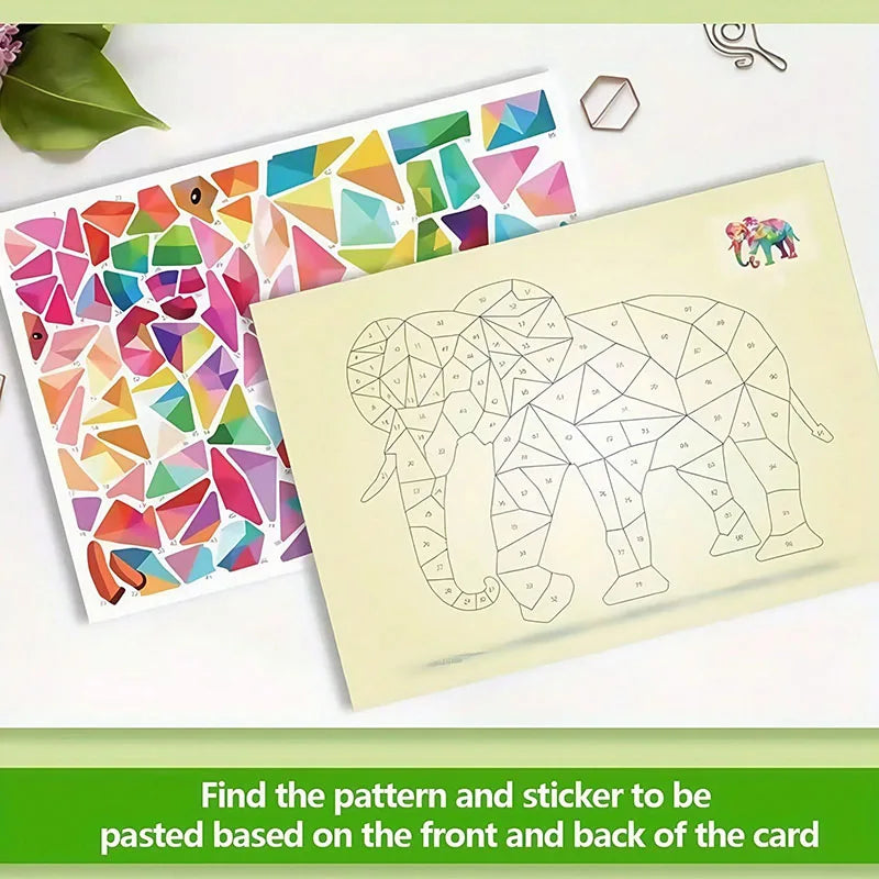 3D Animal Puzzle Stickers for Kids | Creative DIY Art Set Ages 3+