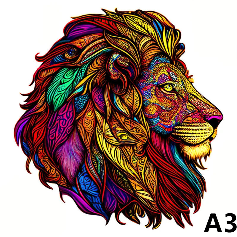 3D Wooden Animal Puzzle for Adults & Kids | Educational Jigsaw Toy