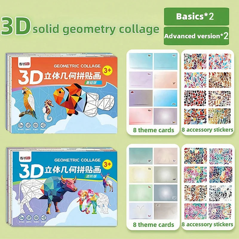 3D Animal Puzzle Stickers for Kids | Creative DIY Art Set Ages 3+