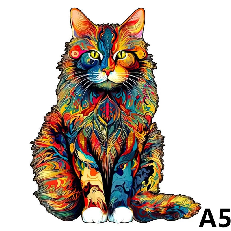 3D Wooden Animal Puzzle for Adults & Kids | Educational Jigsaw Toy