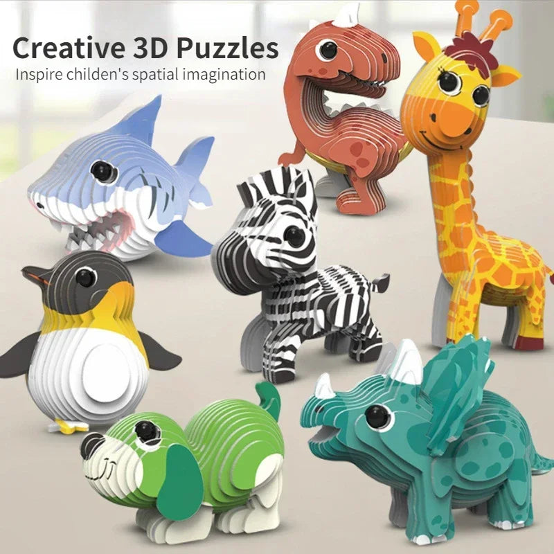 3D Animal Puzzle for Kids Ages 3-6 | MaxRenard Educational Toy