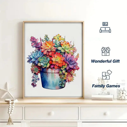 3D Wooden Animal Puzzle - Brain Teaser Toy for Kids & Adults