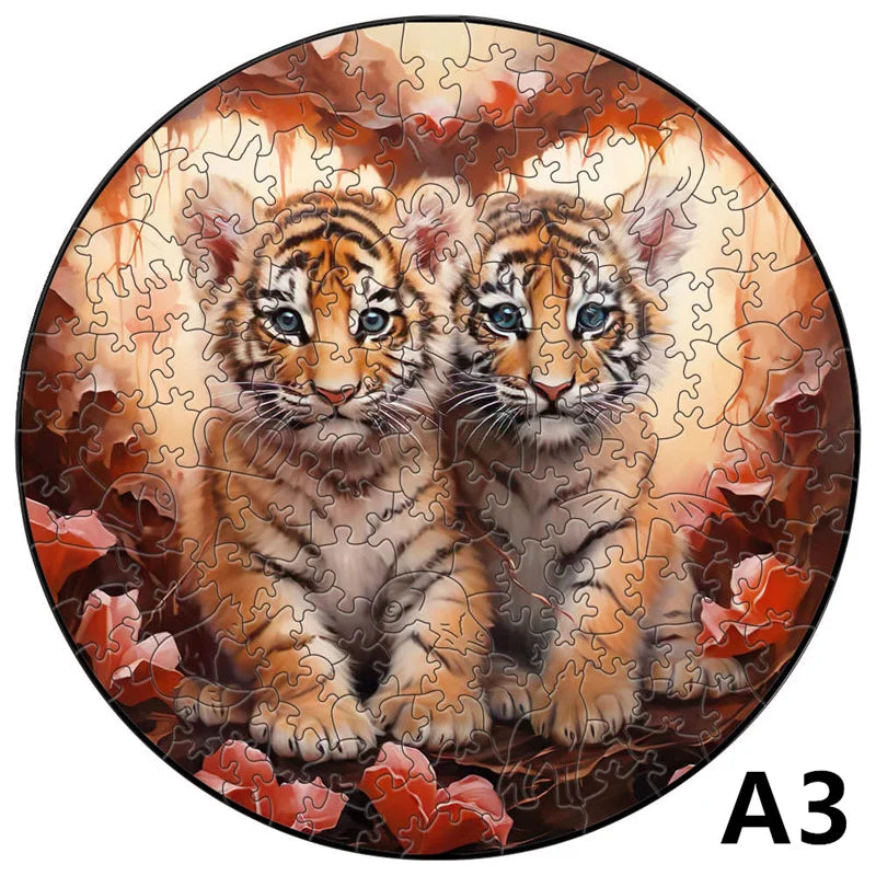 3D Wooden Animal Puzzle for Adults & Kids | Educational Jigsaw Toy