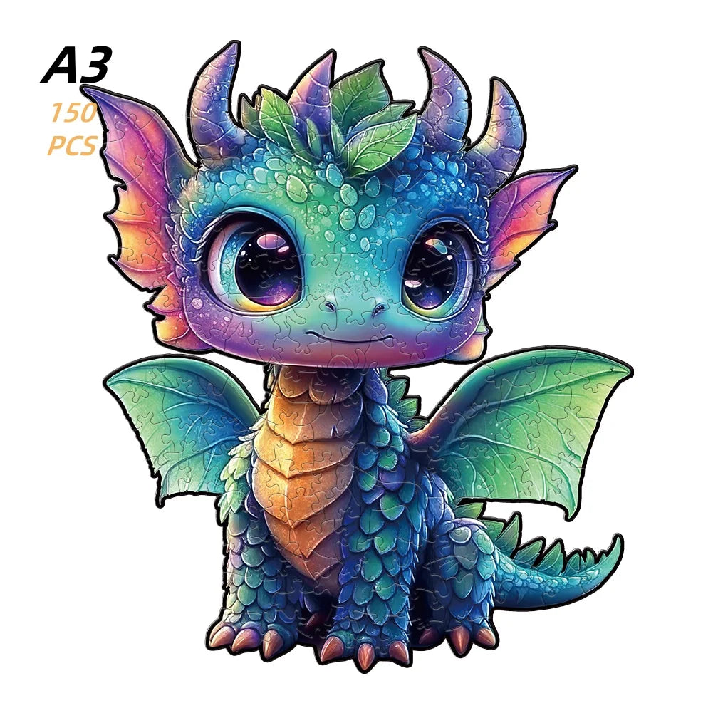 3D Wooden Animal Jigsaw Puzzle - Educational Toys for Kids & Adults